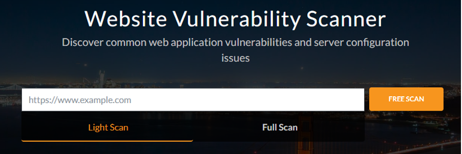 Website Vulnerability Scanner